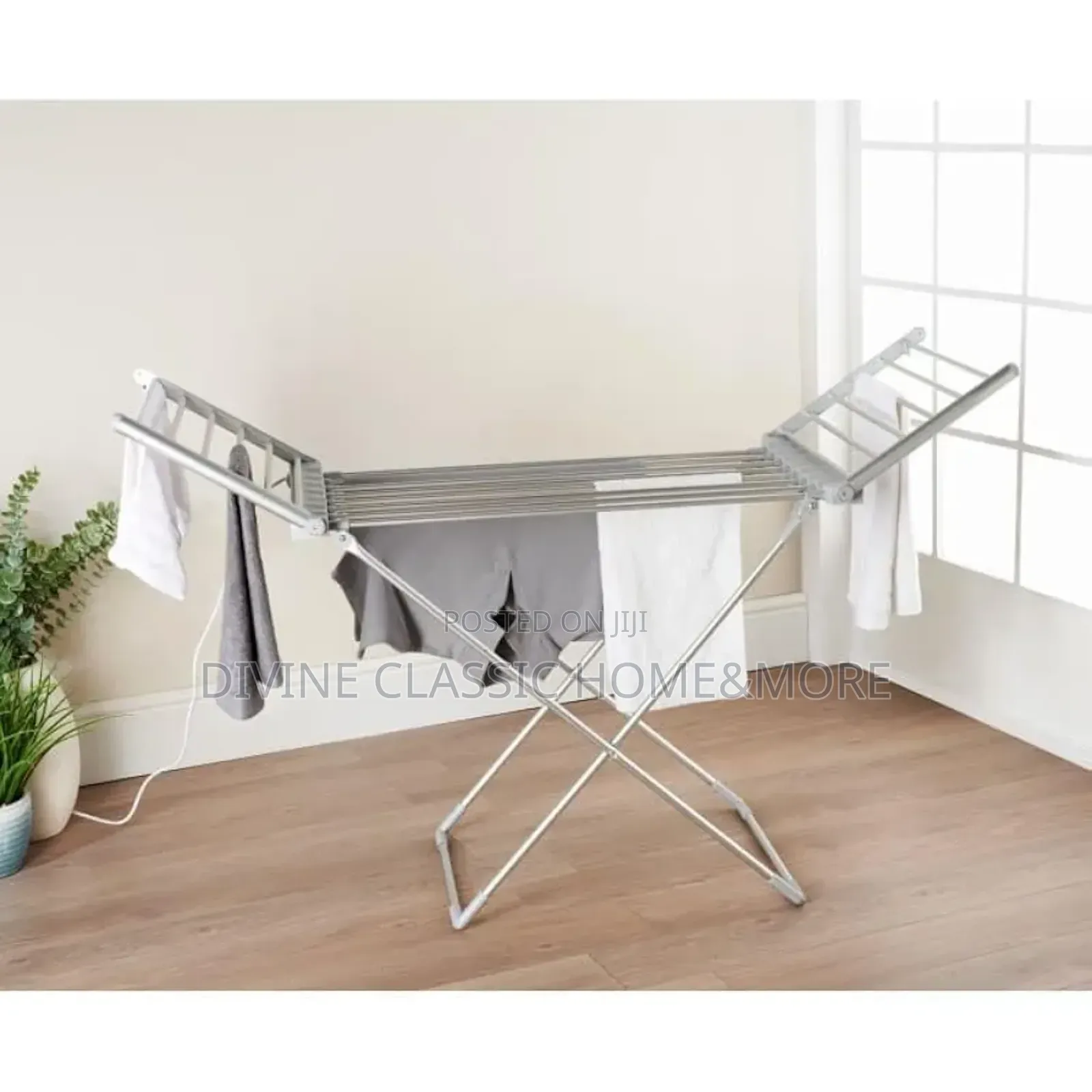 Dunelm Heated Airer/Dryer Line With Wings