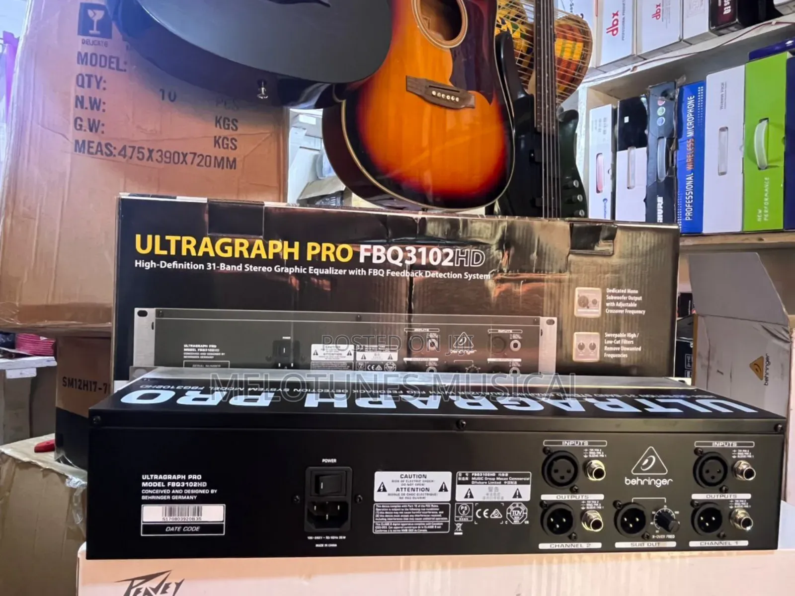Behringer Ultragraph Pro Fbq3102hd 31-Band Stereo Equalizer