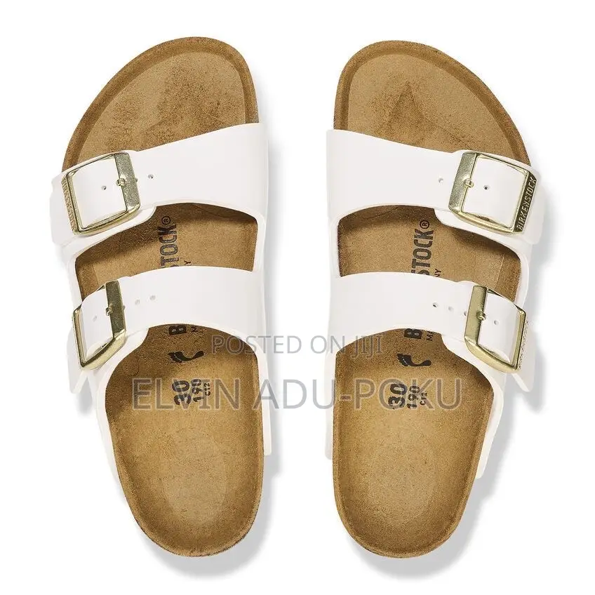 Birkenstock Two-strap “ White” Recovery Slide Sandals