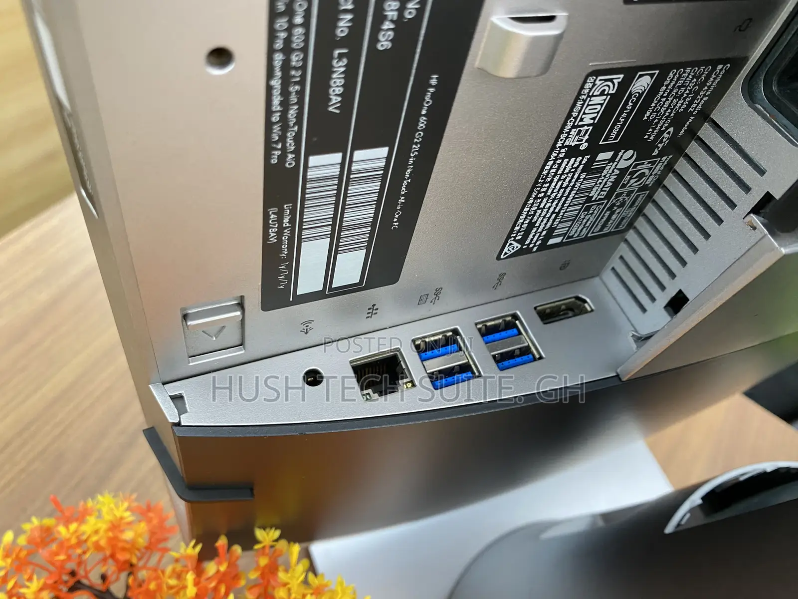 Desktop Computer HP ProOne 600 G3 8GB Intel Core I7 SSD 256GB