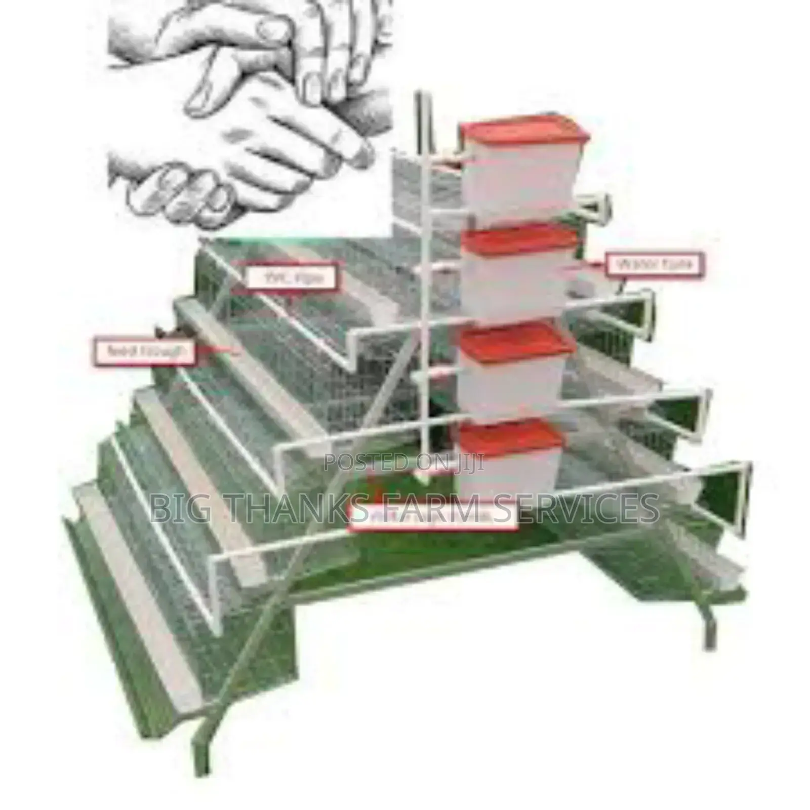 Battery Cages(Poultry),120 Bird Cap