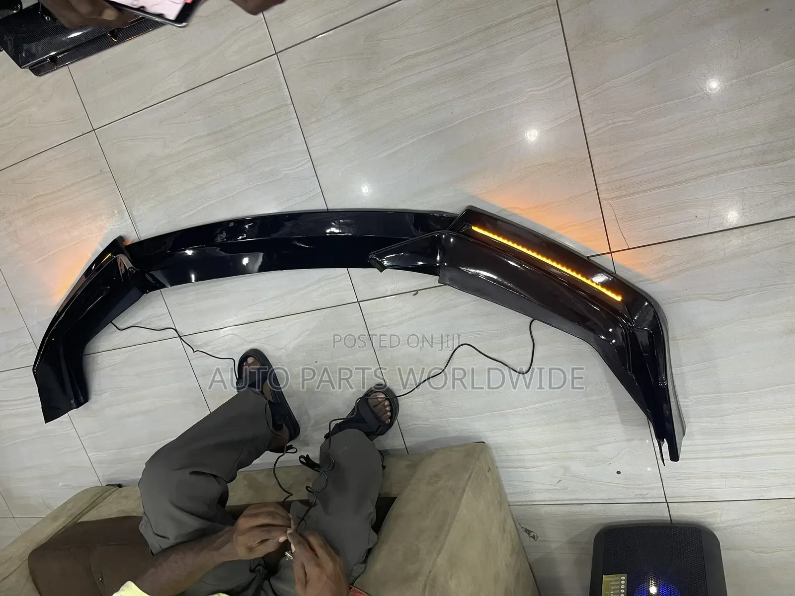 Honda Civic Type R Front Bumper Lip Glossy Black 2016-2021