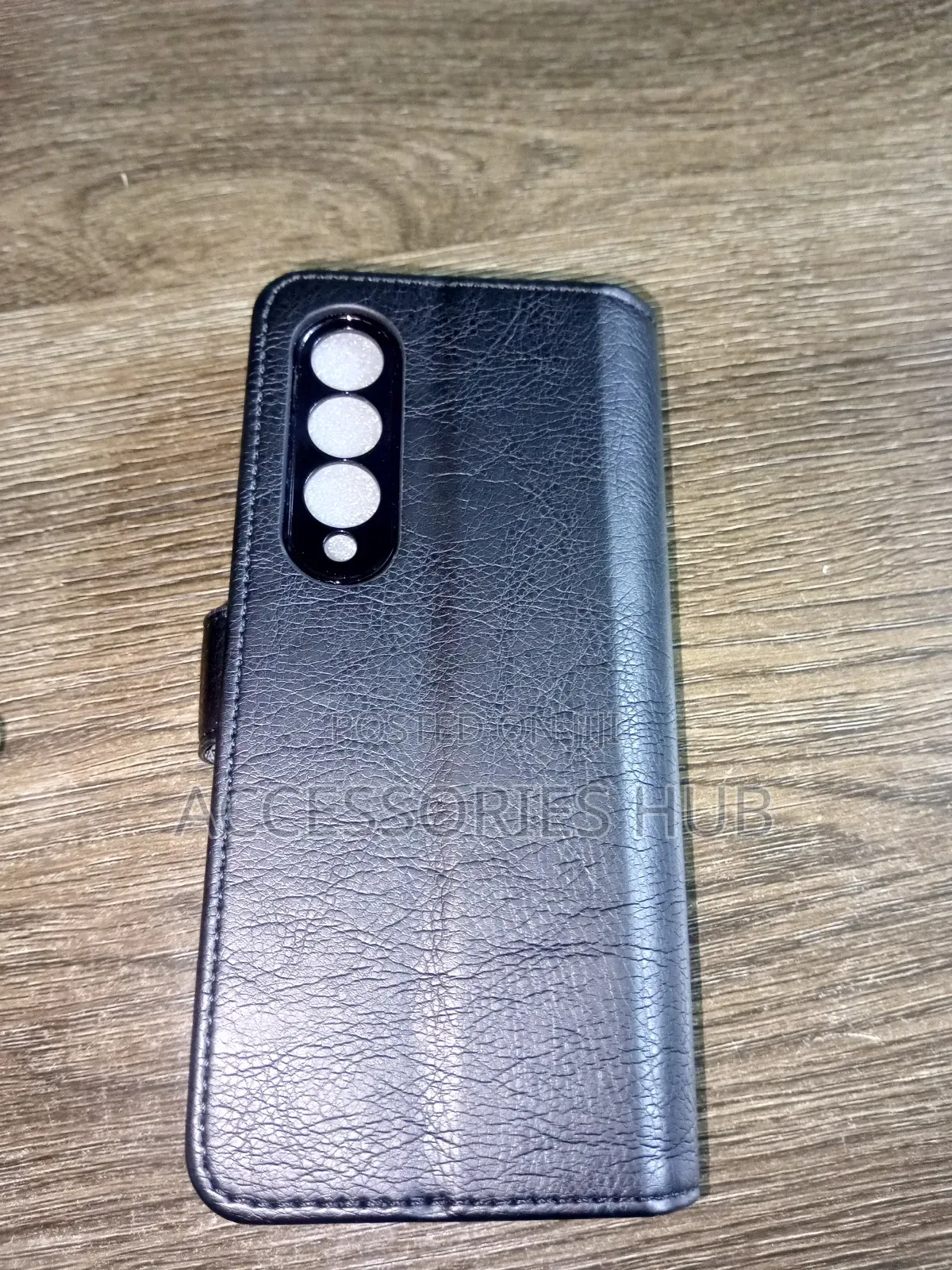 Samsung Z Fold 3,4,5 And 6 Leather Case With Protector