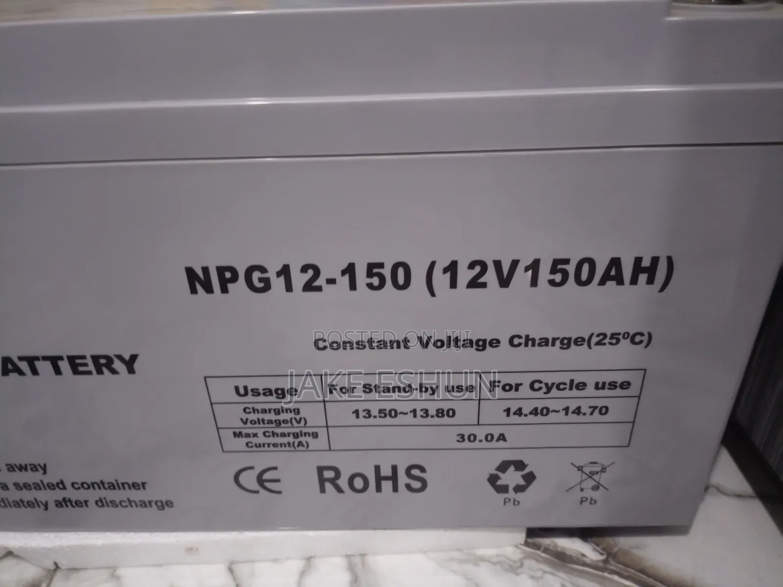 12v 150ah Deep Cycle Battery