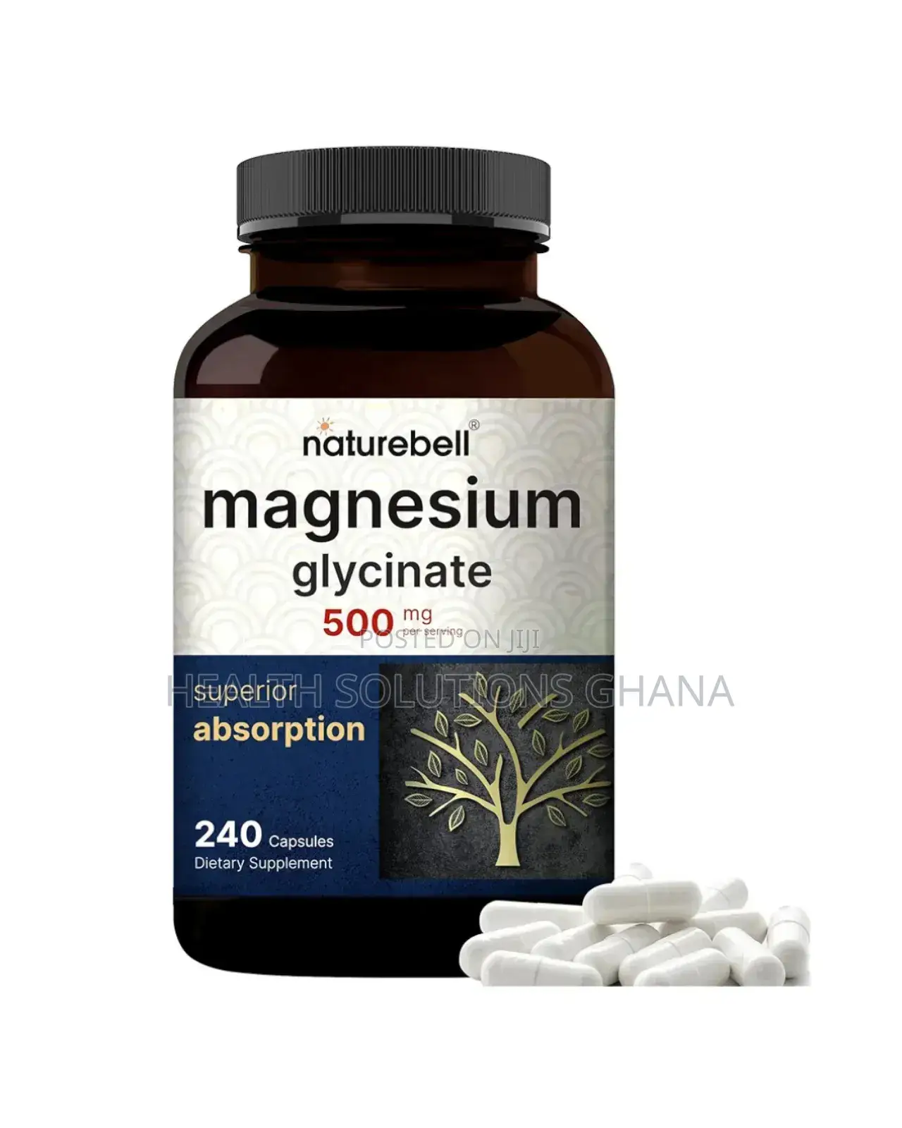 Nature Bell Magnesium Glycinate 500mg - 240 Caps