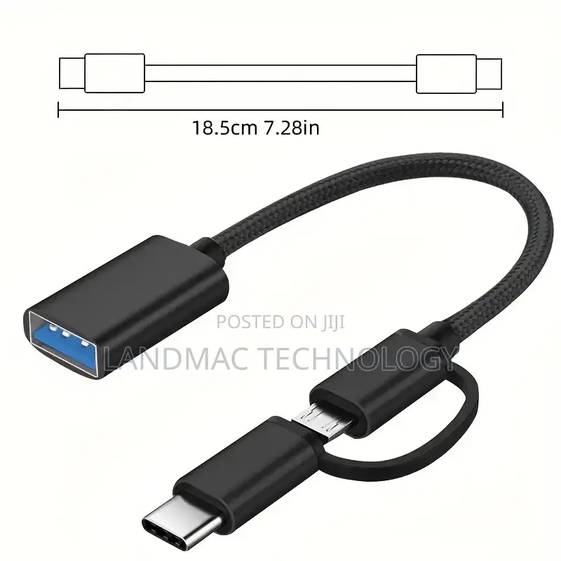 2-in-1 Usb C/Micro to Usb Adapter Otg