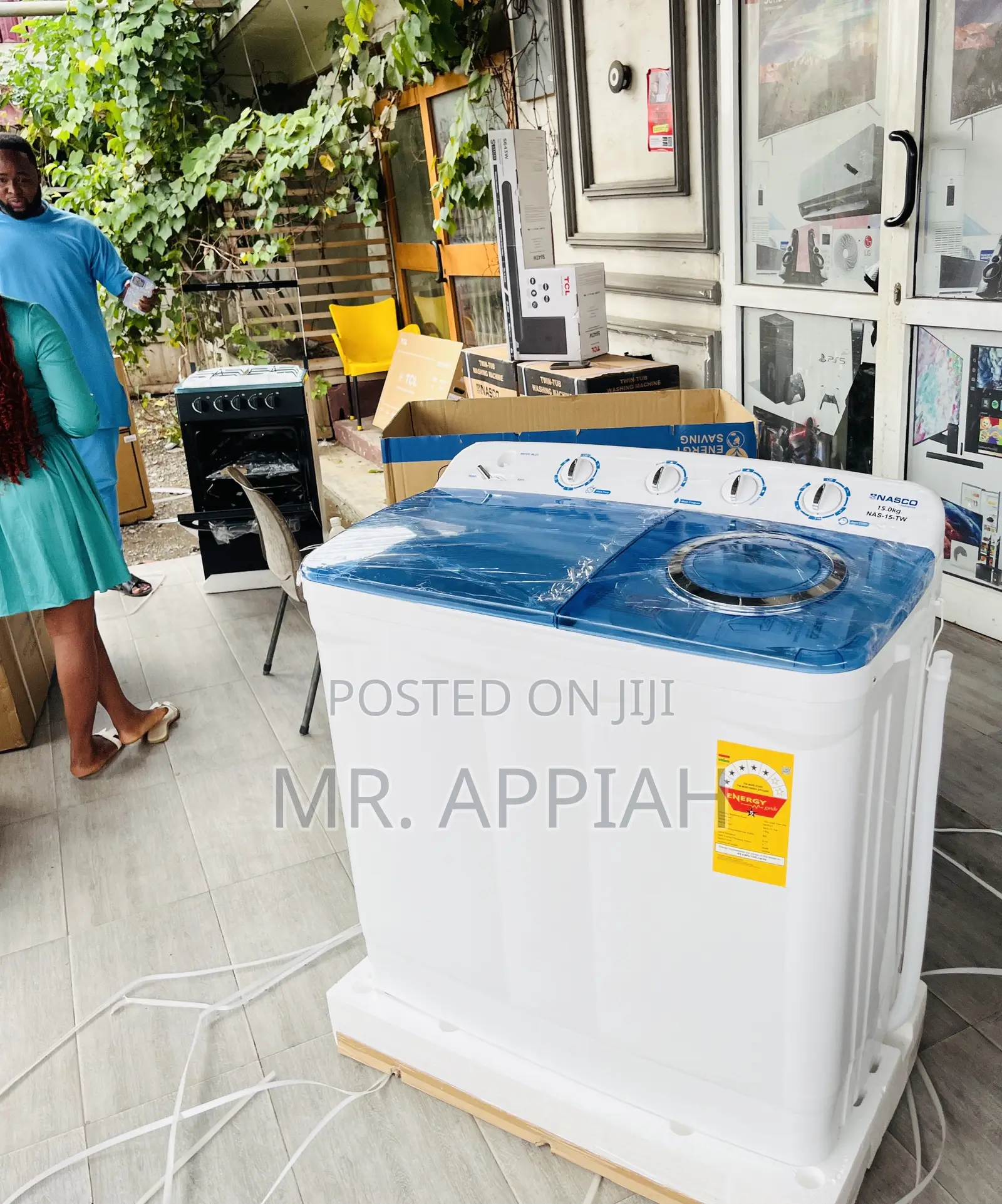 Most Durable Nasco 15kg Spin Dry Washing Machine(White).
