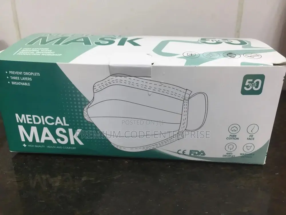 Disposable Medical Surgical Face Mask – 50pcs Pack