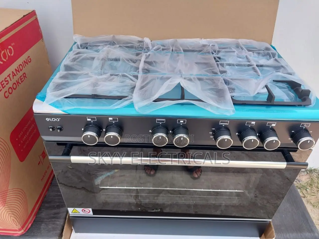 Eldo 5burner 90x60 Gascooker With Oven Grill