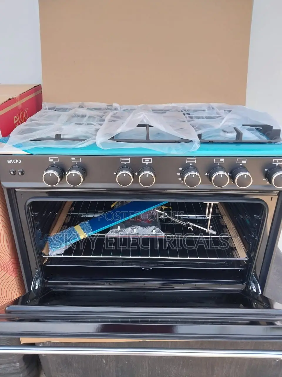 Eldo 5burner 90x60 Gascooker With Oven Grill