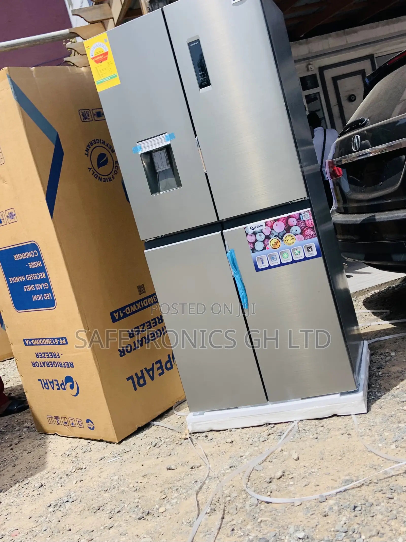 Check Out Pearl Sidebyside 4 Doors Grey Pf-613md Fridge
