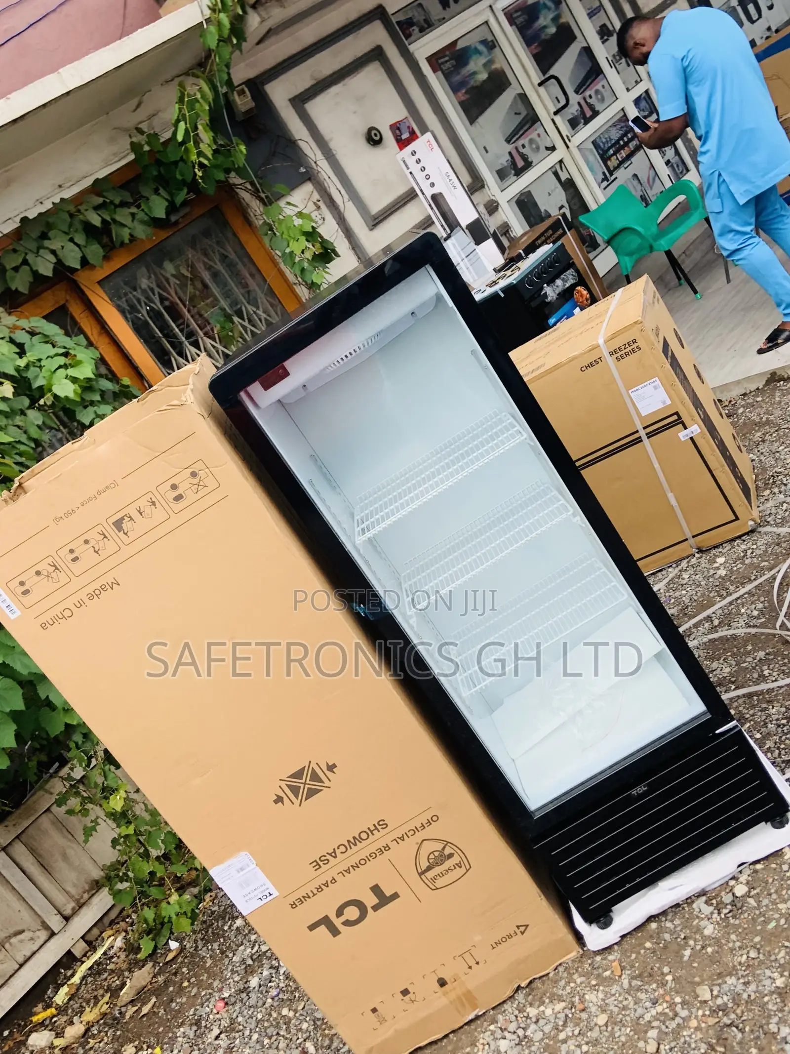Long Lasting Singledoor TCL Display Glass 215 Liters Fridge