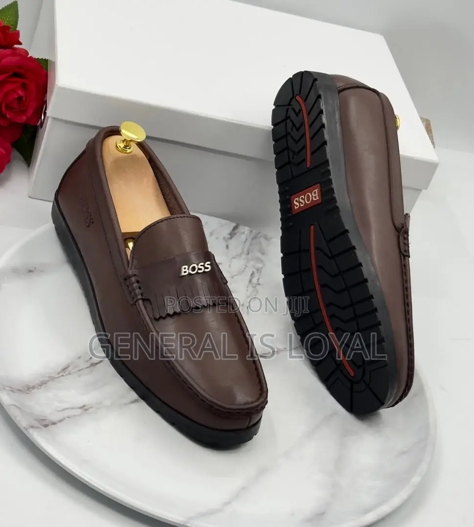 Boss Brown Simple Loafers