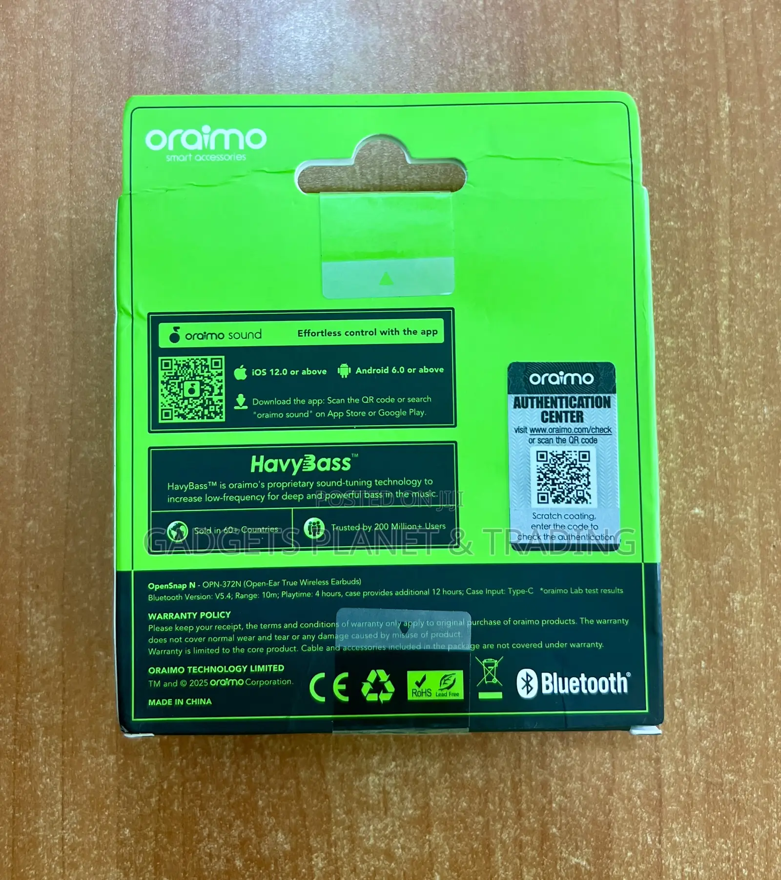 Oraimo Opensnap N Clip-on Open-Ear True Wireless Earbuds