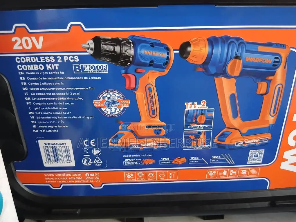 Rechargeable Drill 20v (2 Combo Kits)