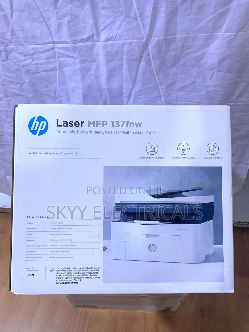 Hp Laserjet MFP 137fnw 3in1 Wireless Printer