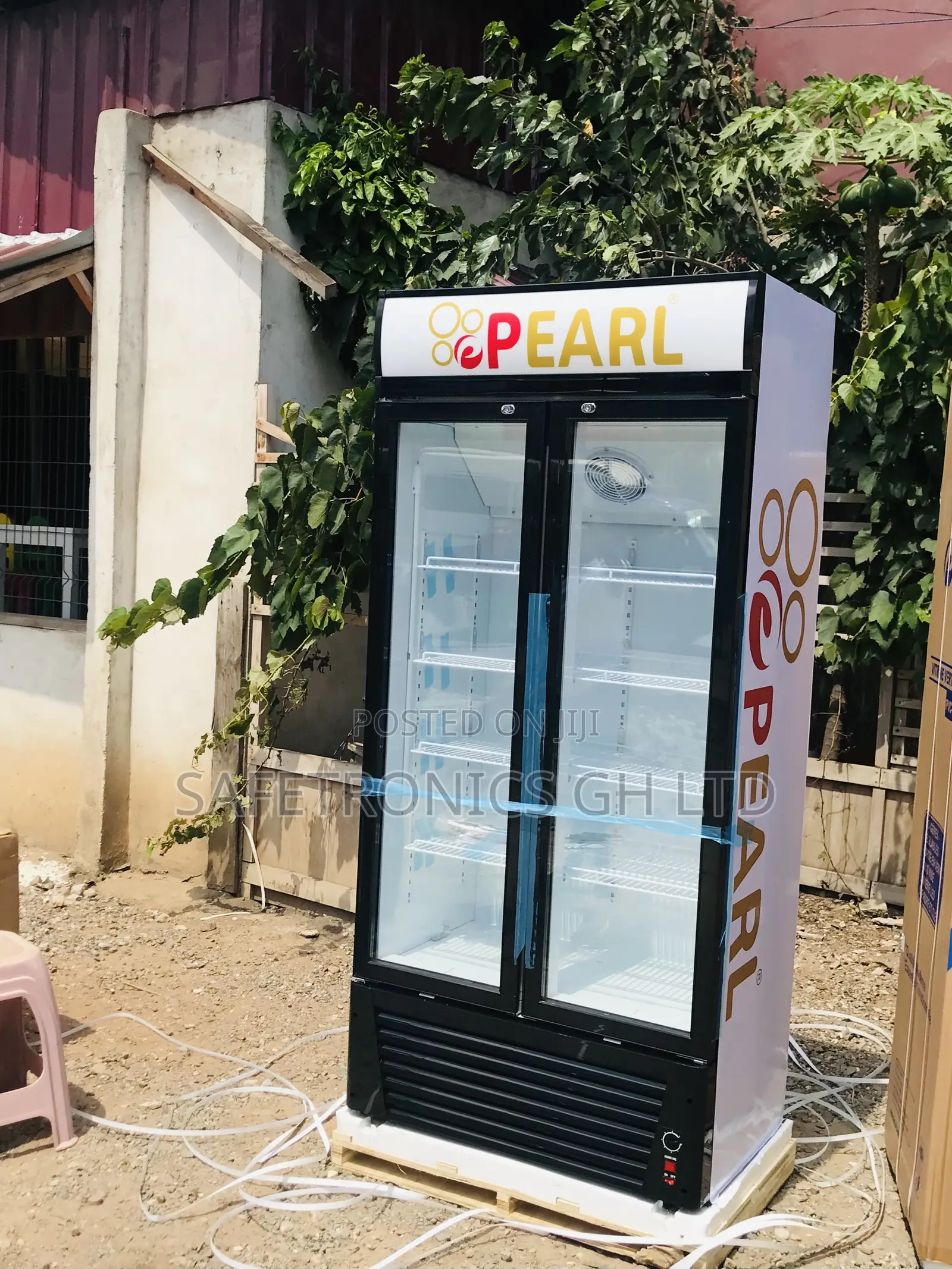 Perfect Neat 2 Doors Glass Display Pearl PVC-622 Fridge