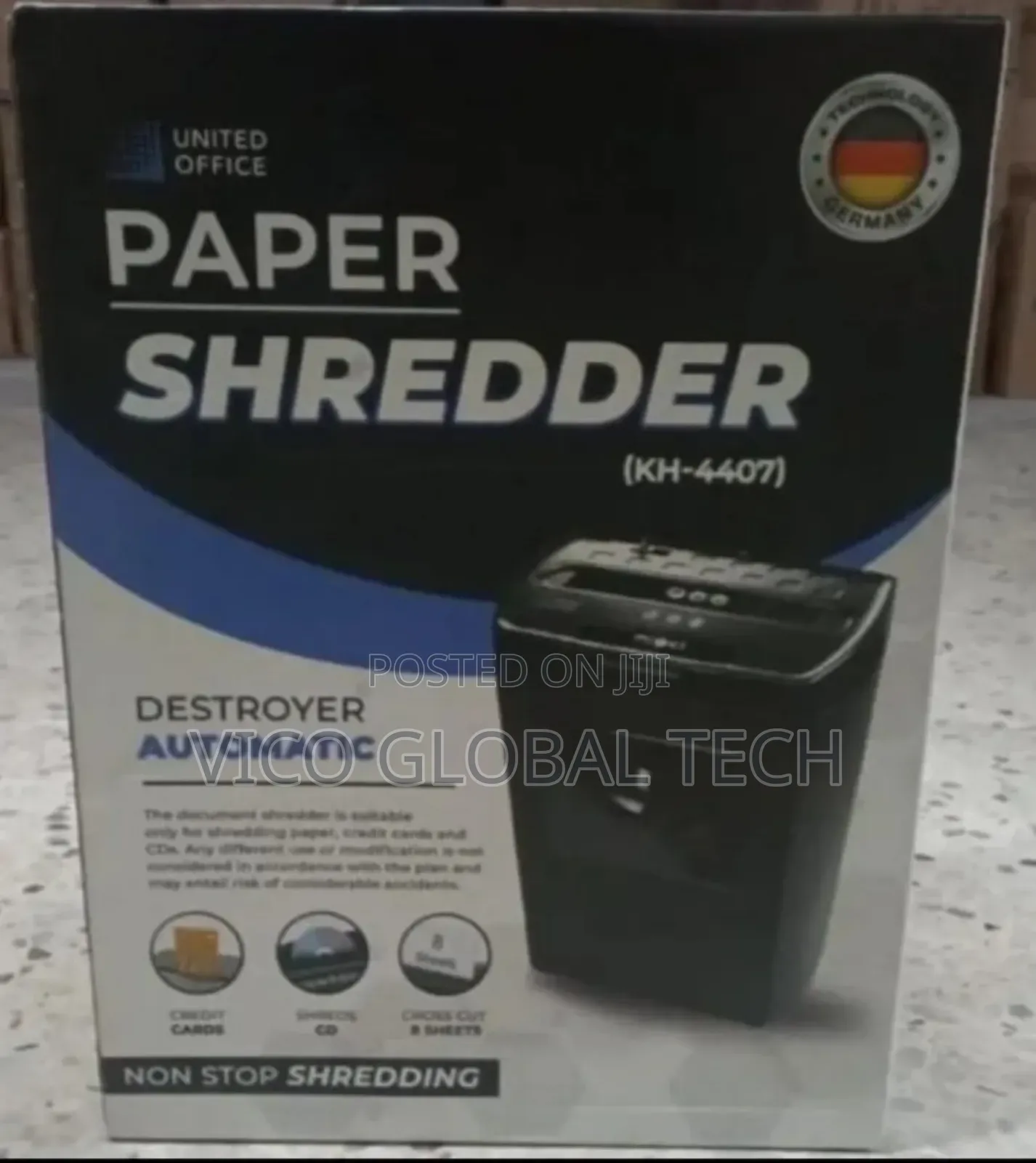 Office Paper Shredder, Model Kh-4407