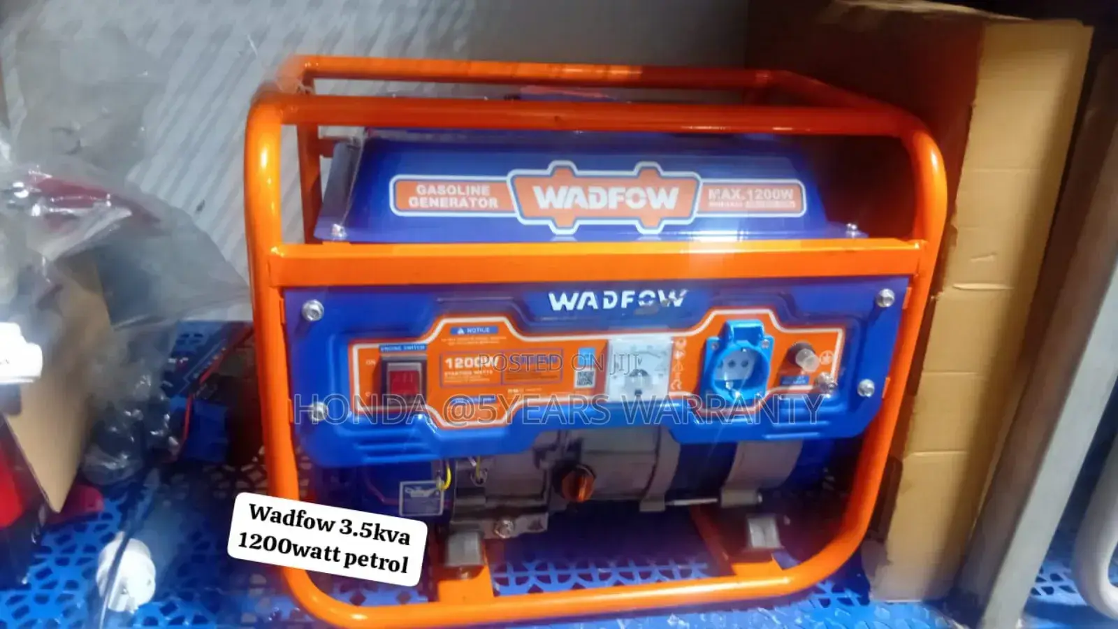 3.5kva Wadfow Petrol Generator 1200watt