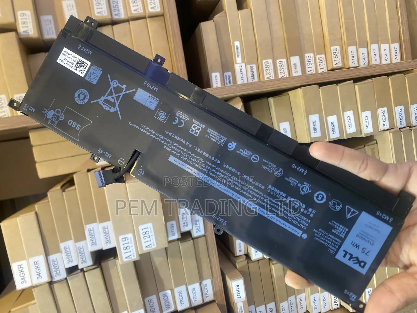 8n0t7 Laptop Battery for Dellxps Series Notebook