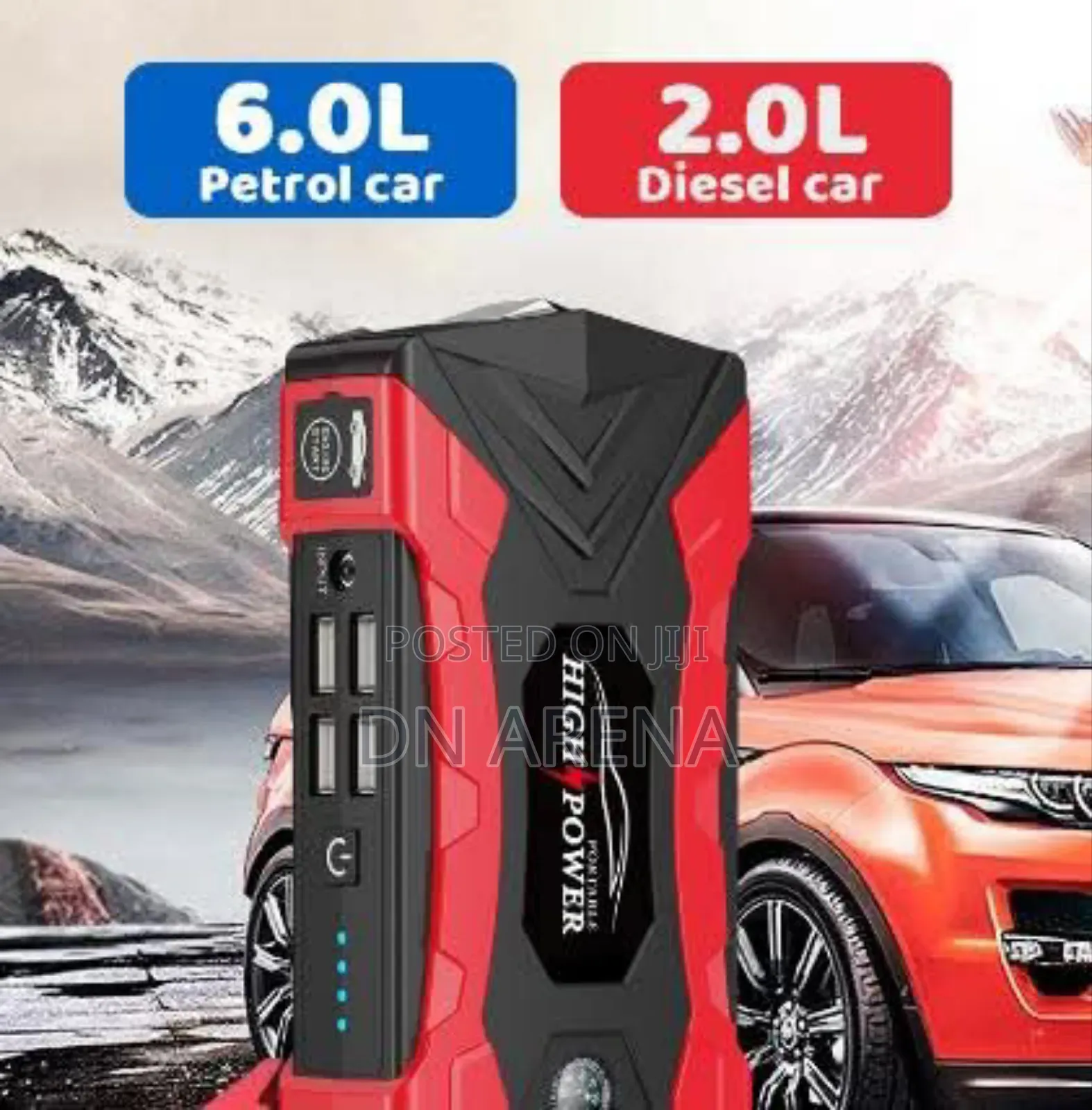 High Power Portable Car / Motor Battery Jump Starter Kit
