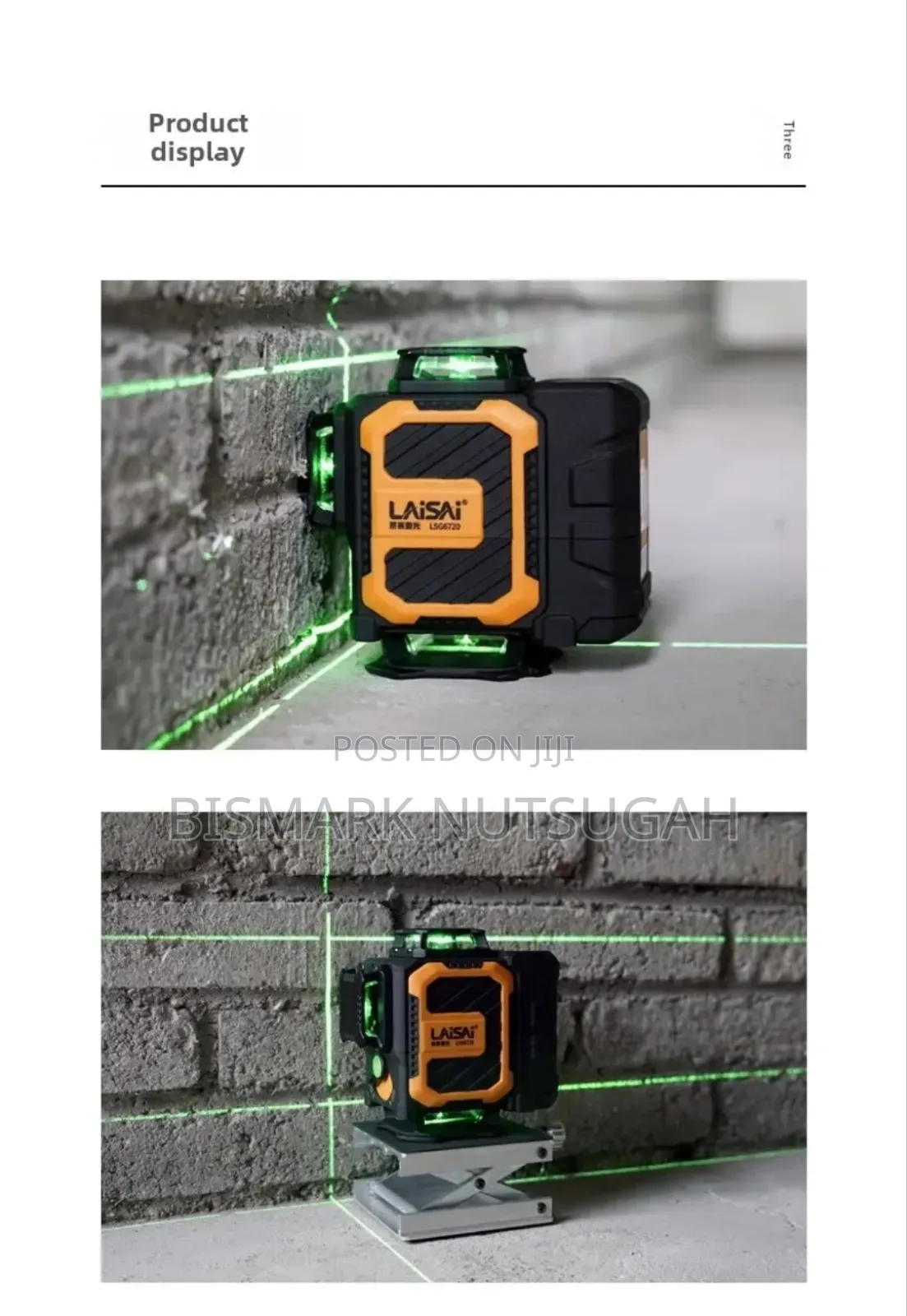 Laser Level 16 Lines 360 Green Beam Self-Leveling