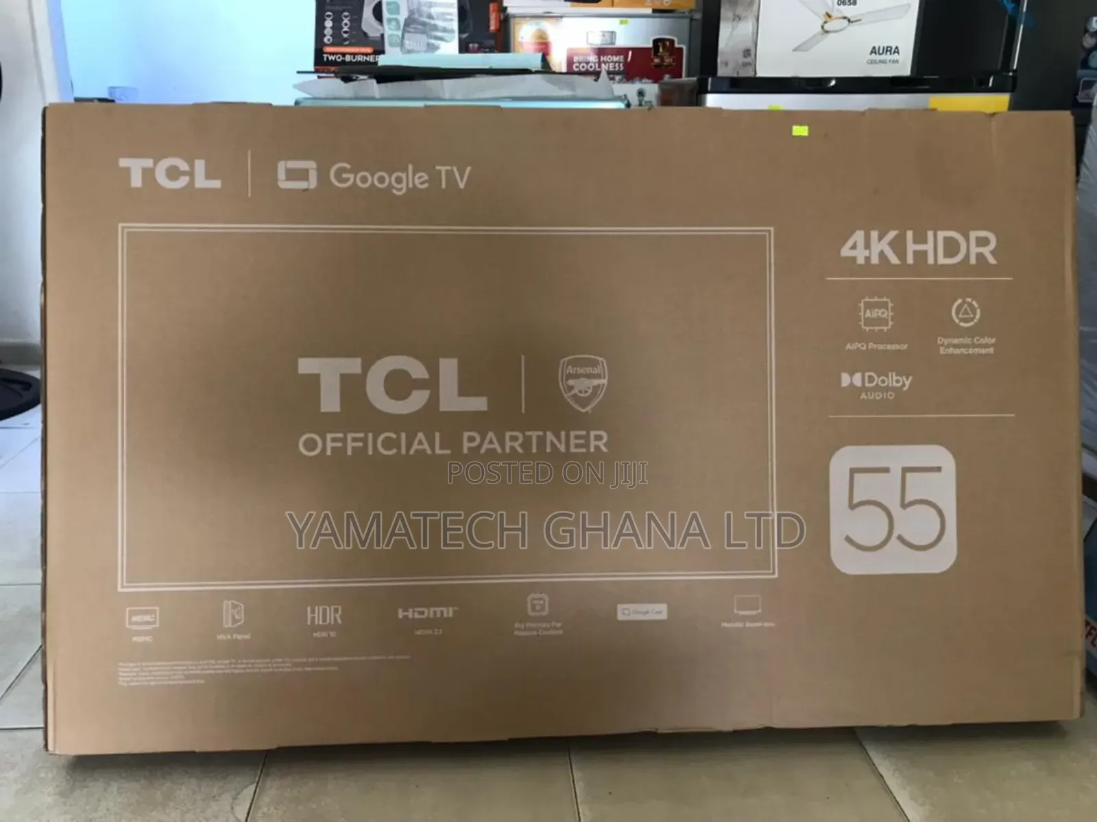 TCL 55" Smart Google Tv With Voice Control Remote Wifi, Bluetooth