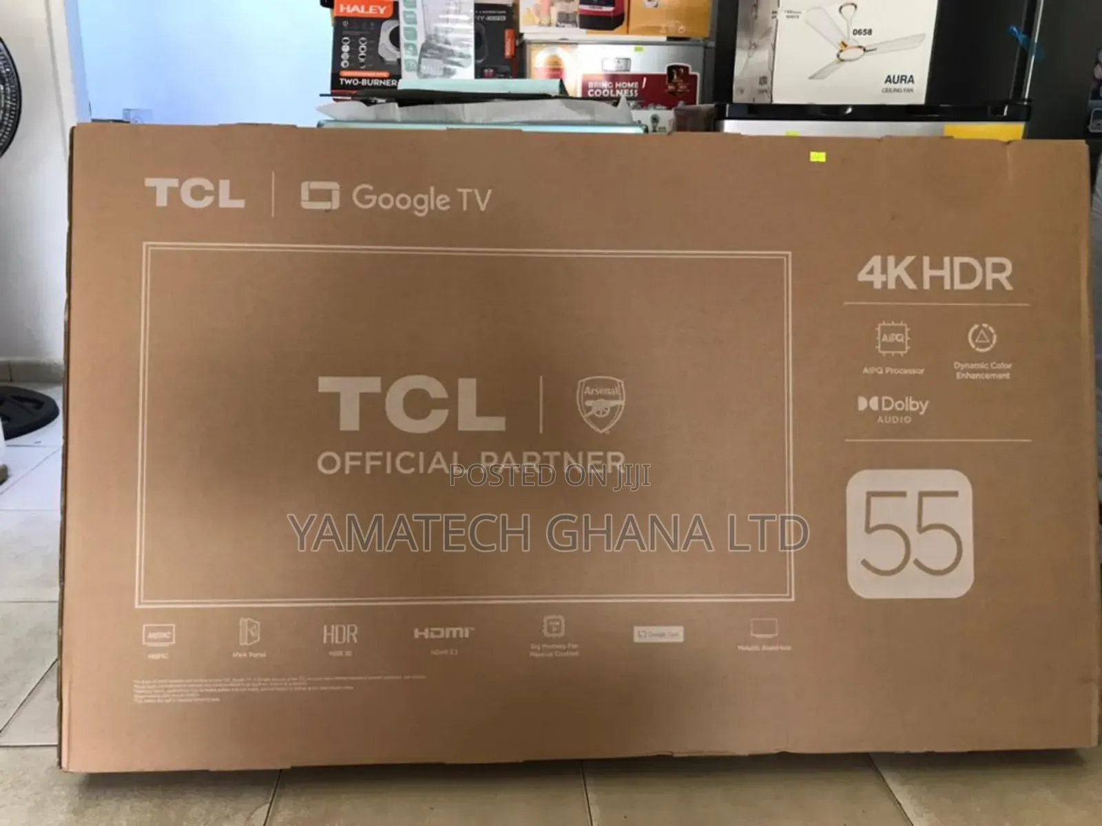 TCL 55" Smart Google Tv With Voice Control Remote Wifi, Bluetooth