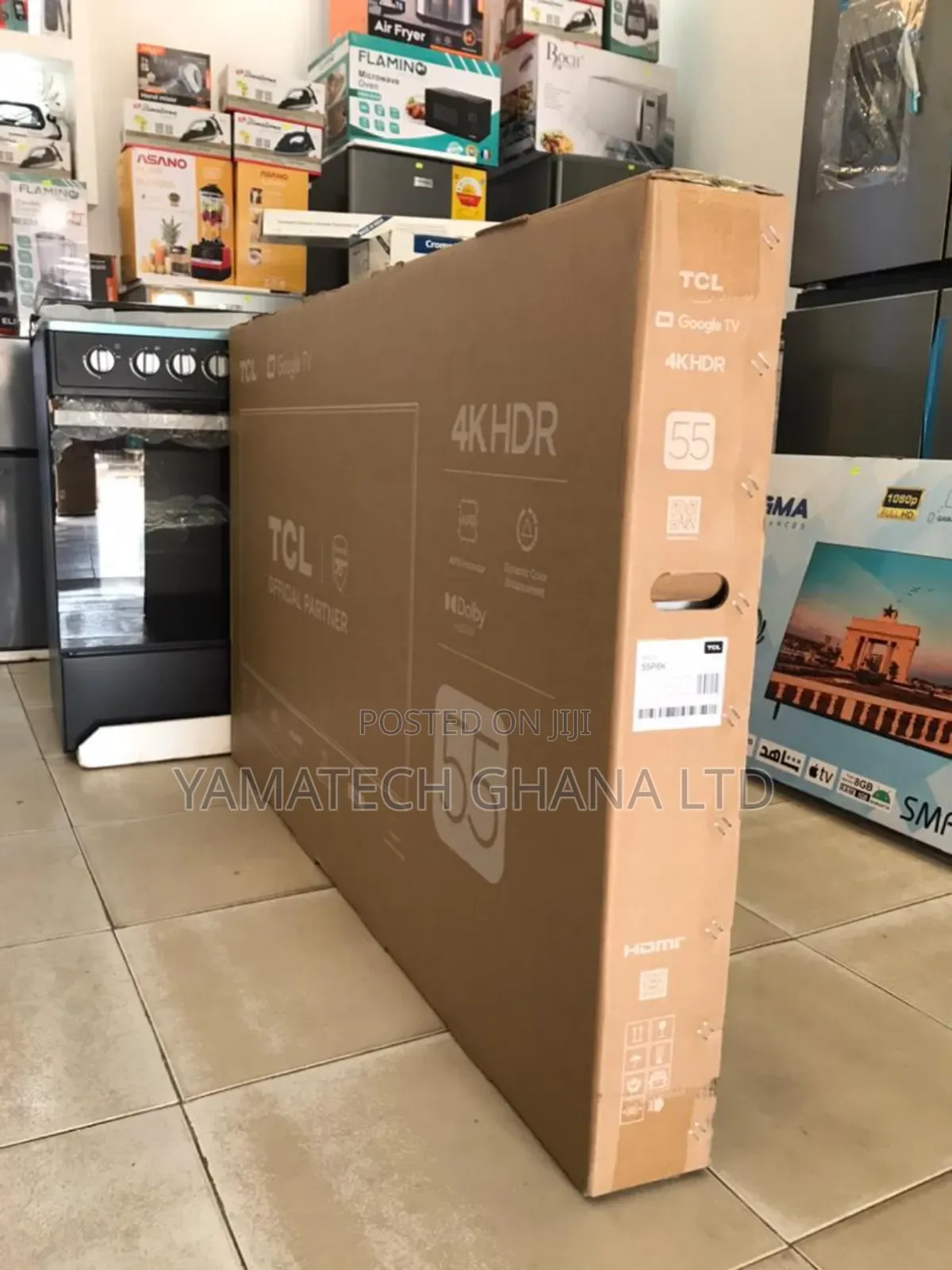 TCL 55" Smart Google Tv With Voice Control Remote Wifi, Bluetooth