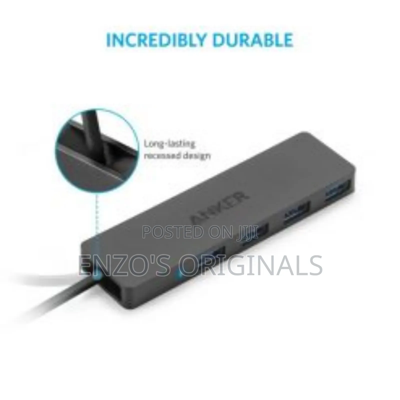 Anker 4 Port Usb 3.0 Hub Extension Used