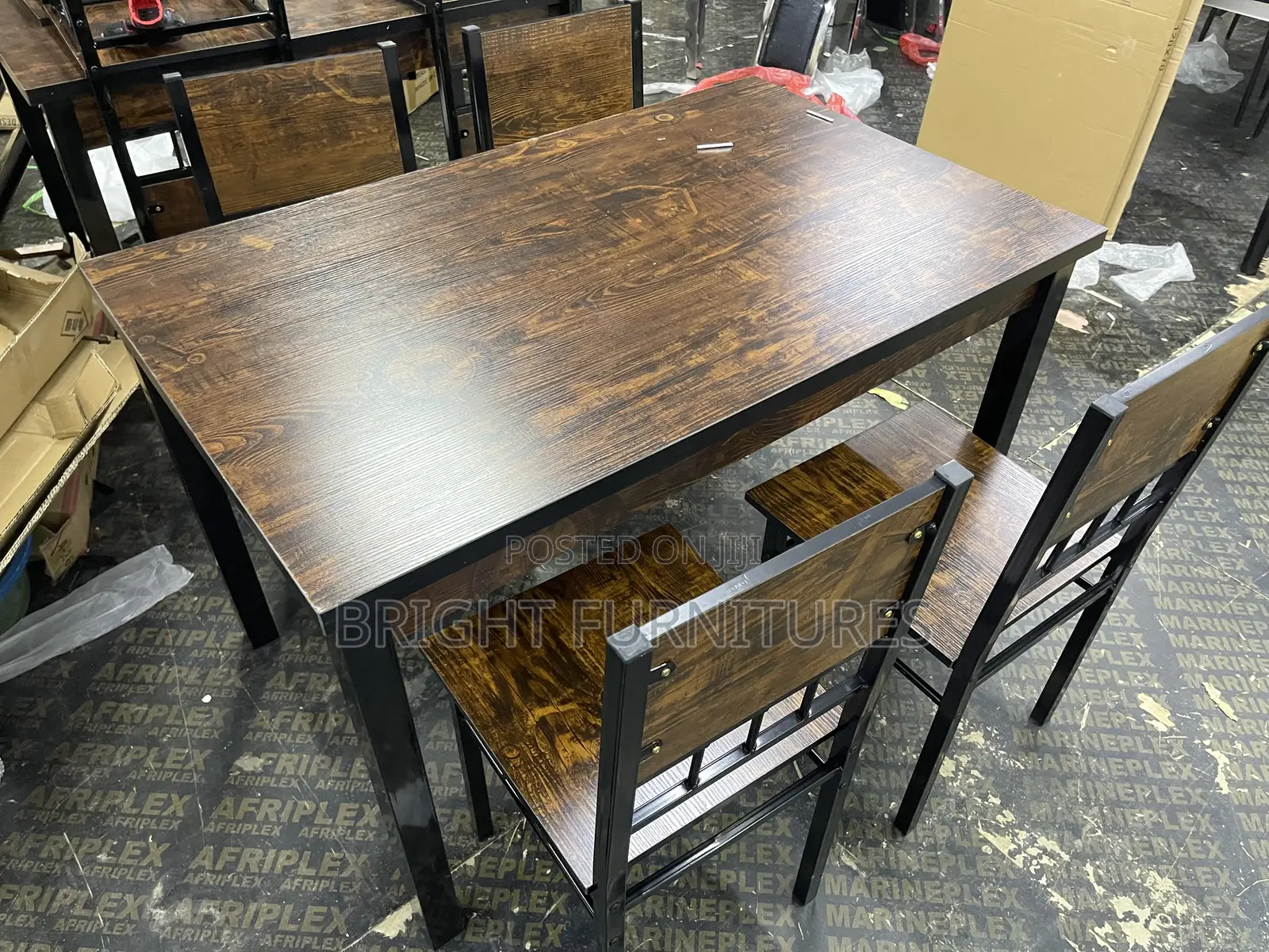 Wooden Dining Table With Four Chairs Available in Stock