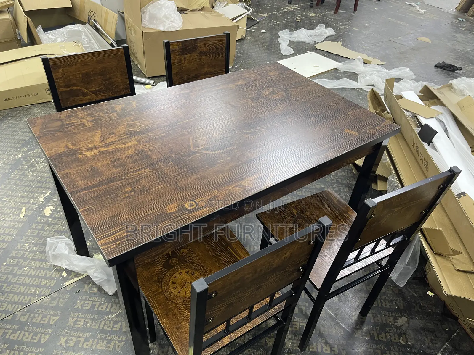 Wooden Dining Table With Four Chairs Available in Stock