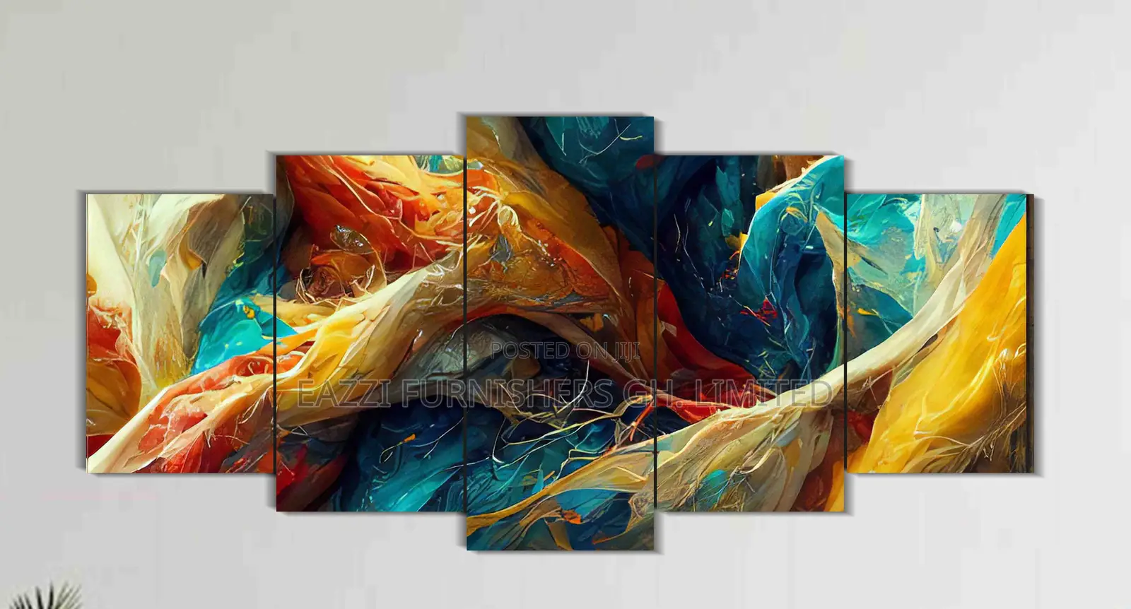 3d Wall Art Print Abstract Oil Canvas Frame