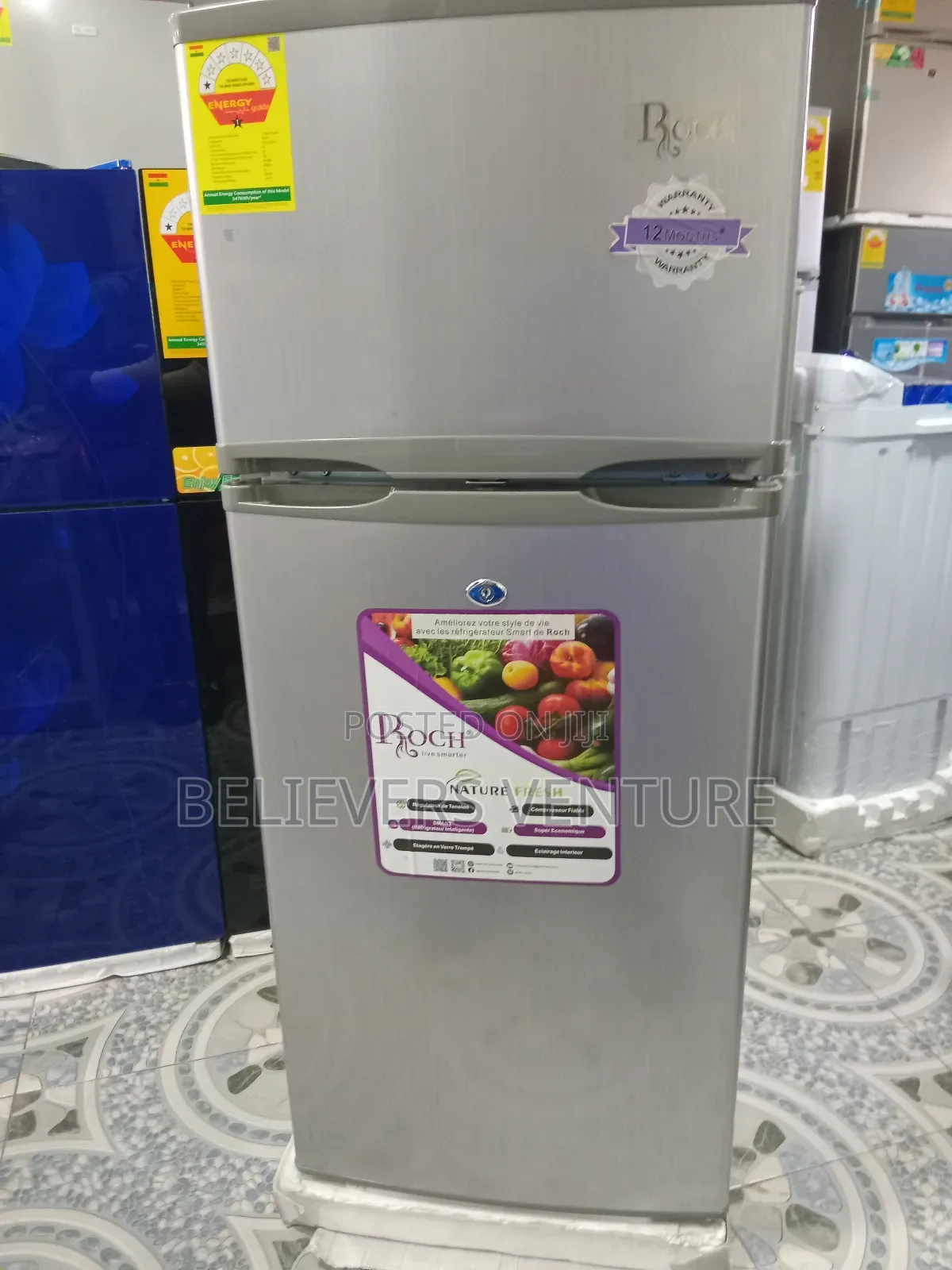 Roch Reliable Double Door Product Top Freezer Roch Fridge