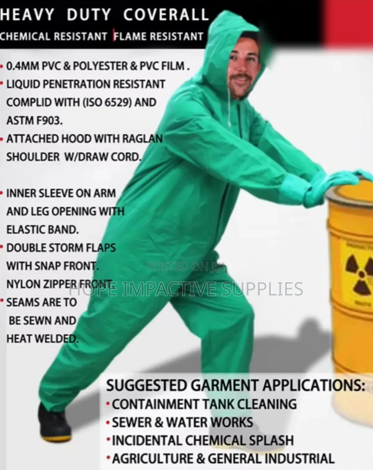 Chemical Protective Coverall.
