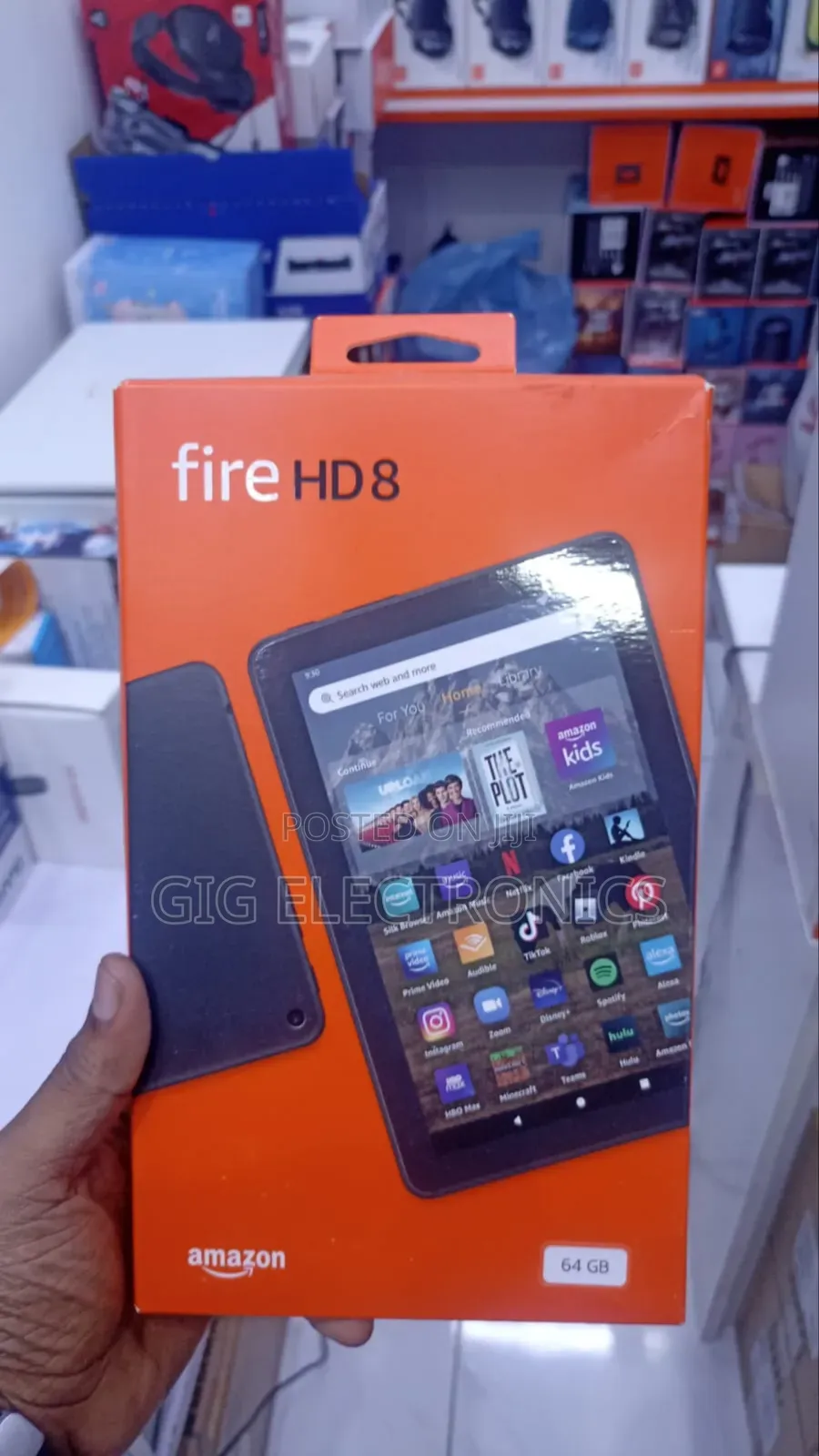 New Amazon Fire HD 8 64 GB Black