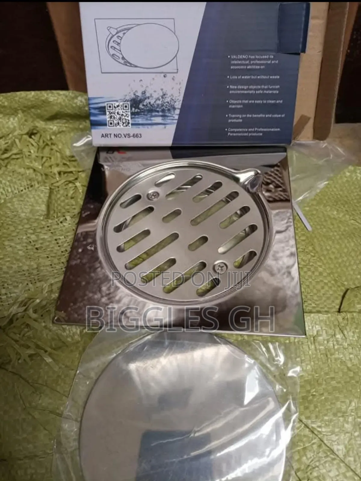 4" Floor Drain-Heavy Metal/Stainless
