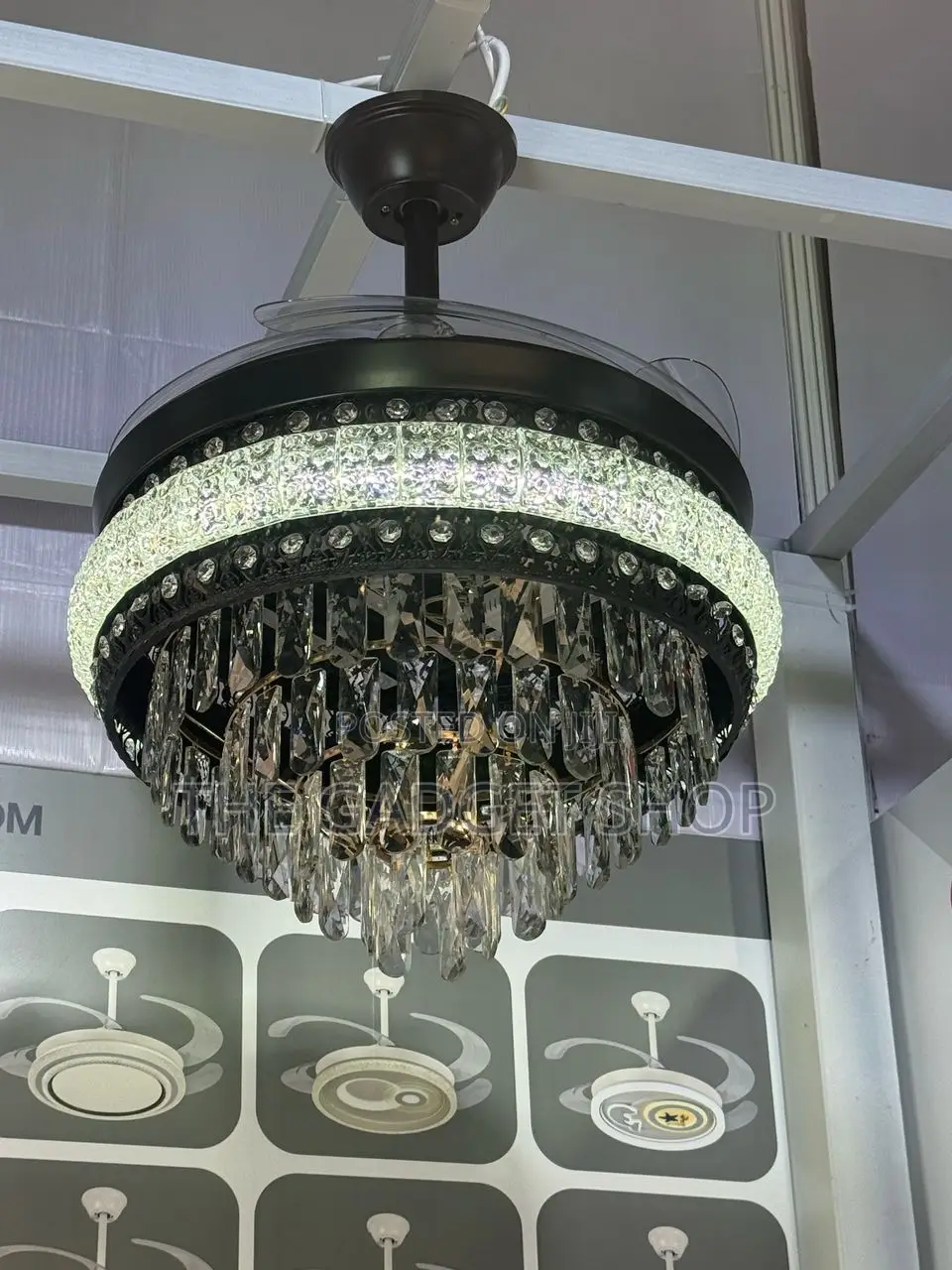 Black Ceiling Fan With Light