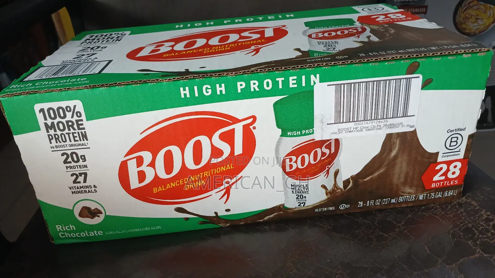Boost High Protein, Chocolate, 28 Pack.