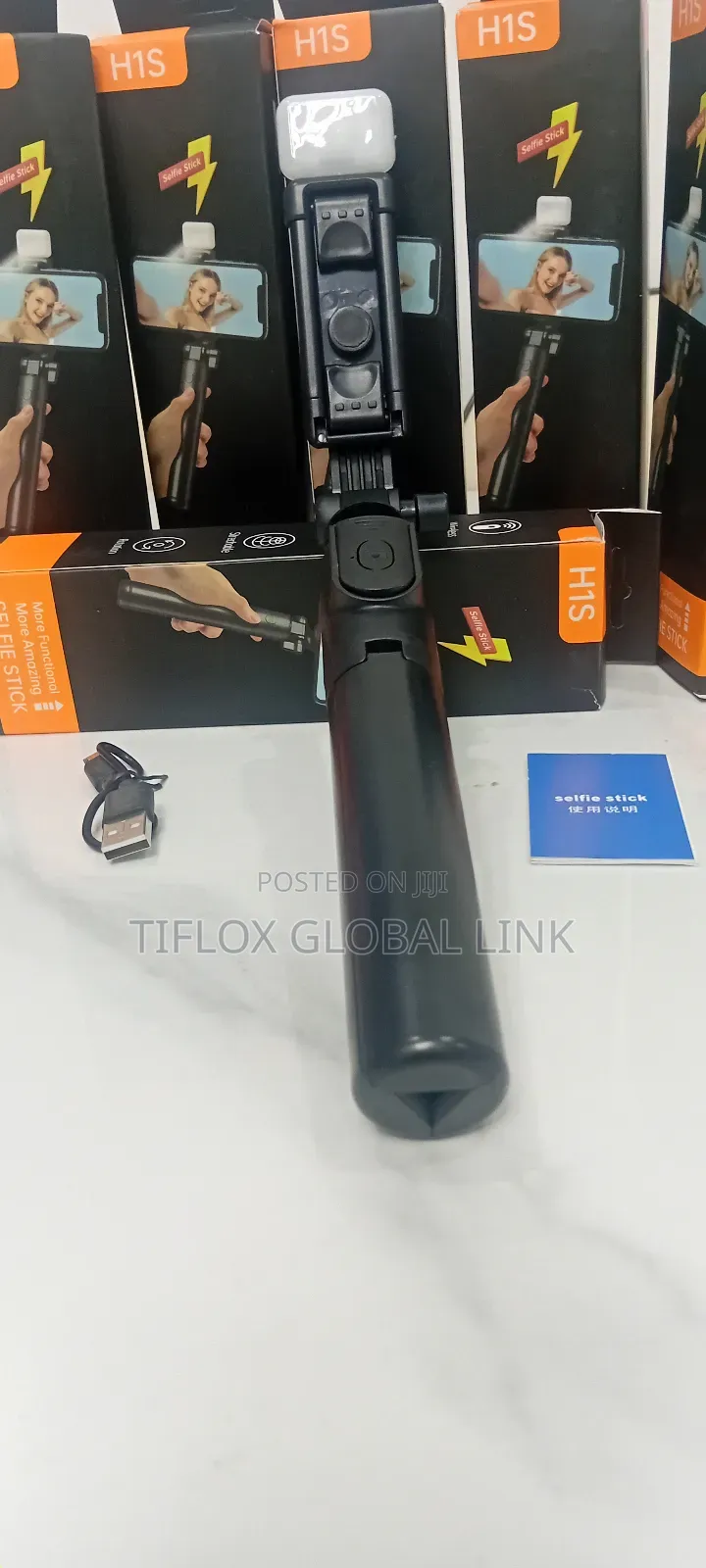 Selfy Stick With Light 1m(Uk)
