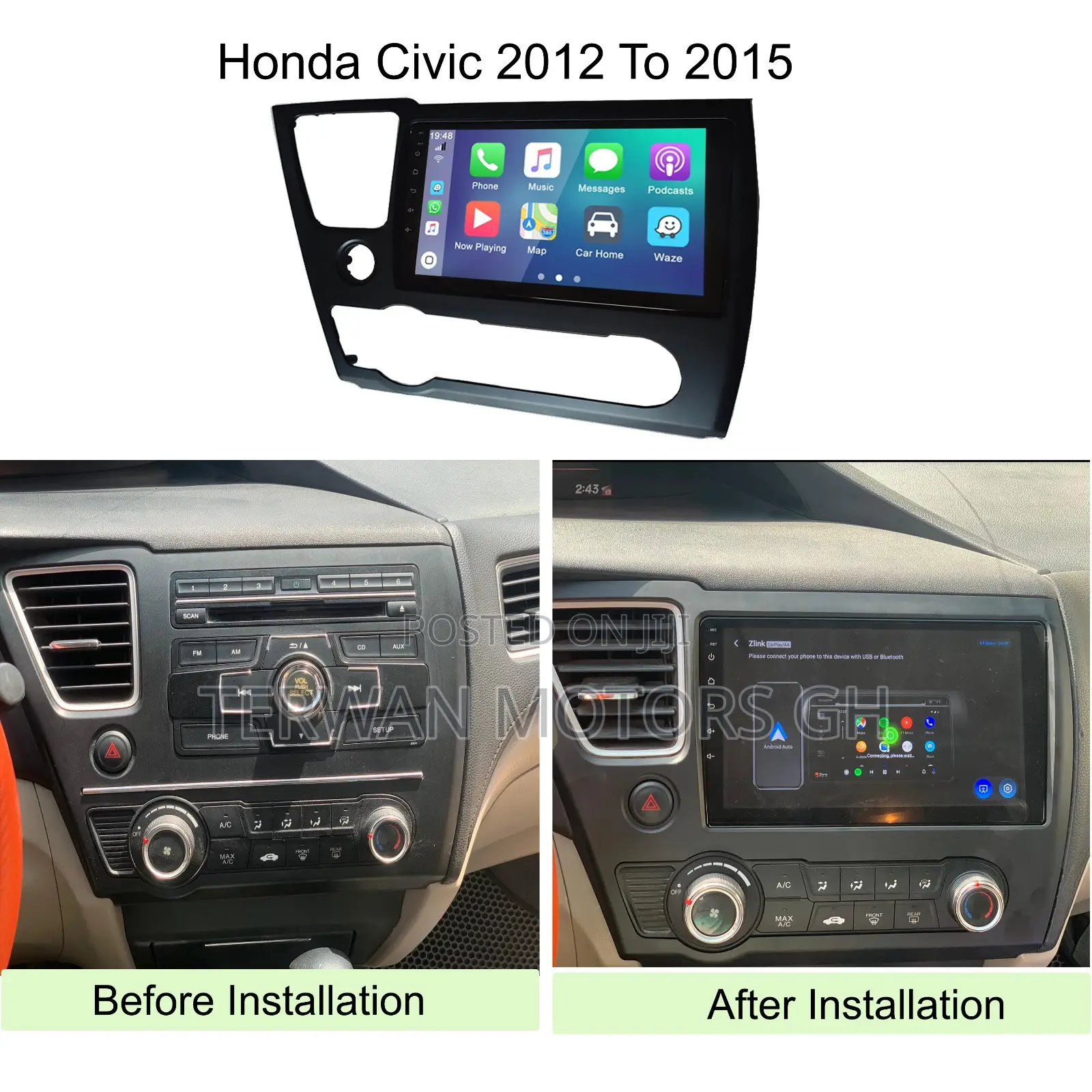 Quality Android Screen For All Cars (Free Reverse Camera)