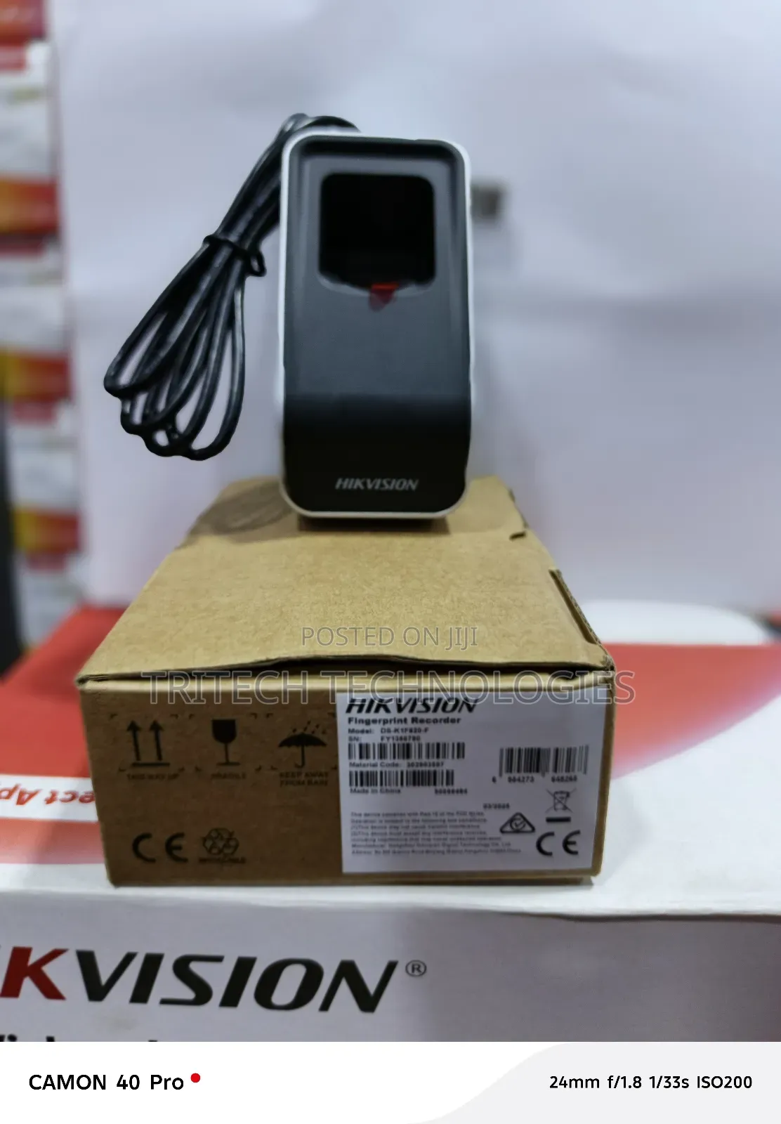 Hikvision Ds-K1f820-F Usb Fingerprint Enroller