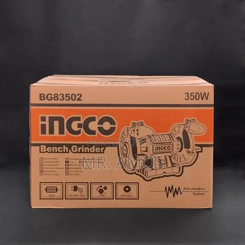 350 Watts 8 Inches Bench Grinder With 2pcs Accessories Set - Bg83502