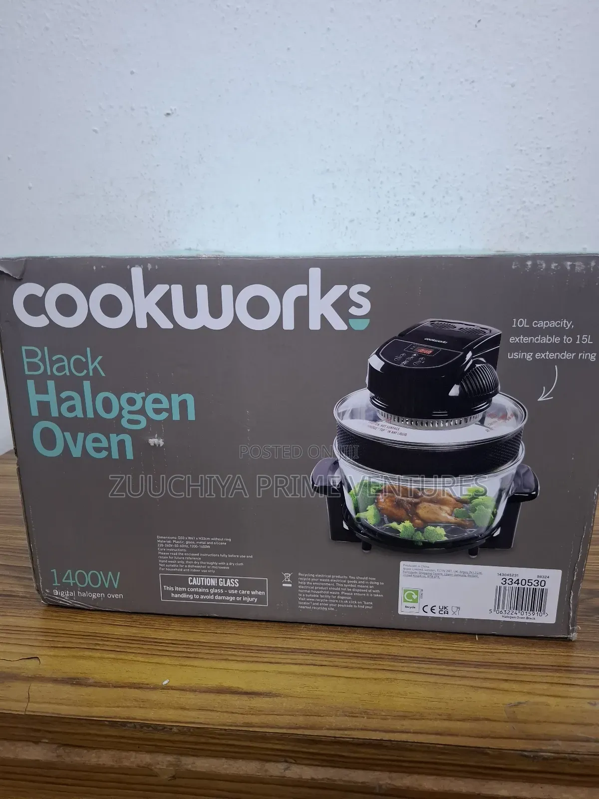 Cookworks 15.L Digital Halogen Oven Uk