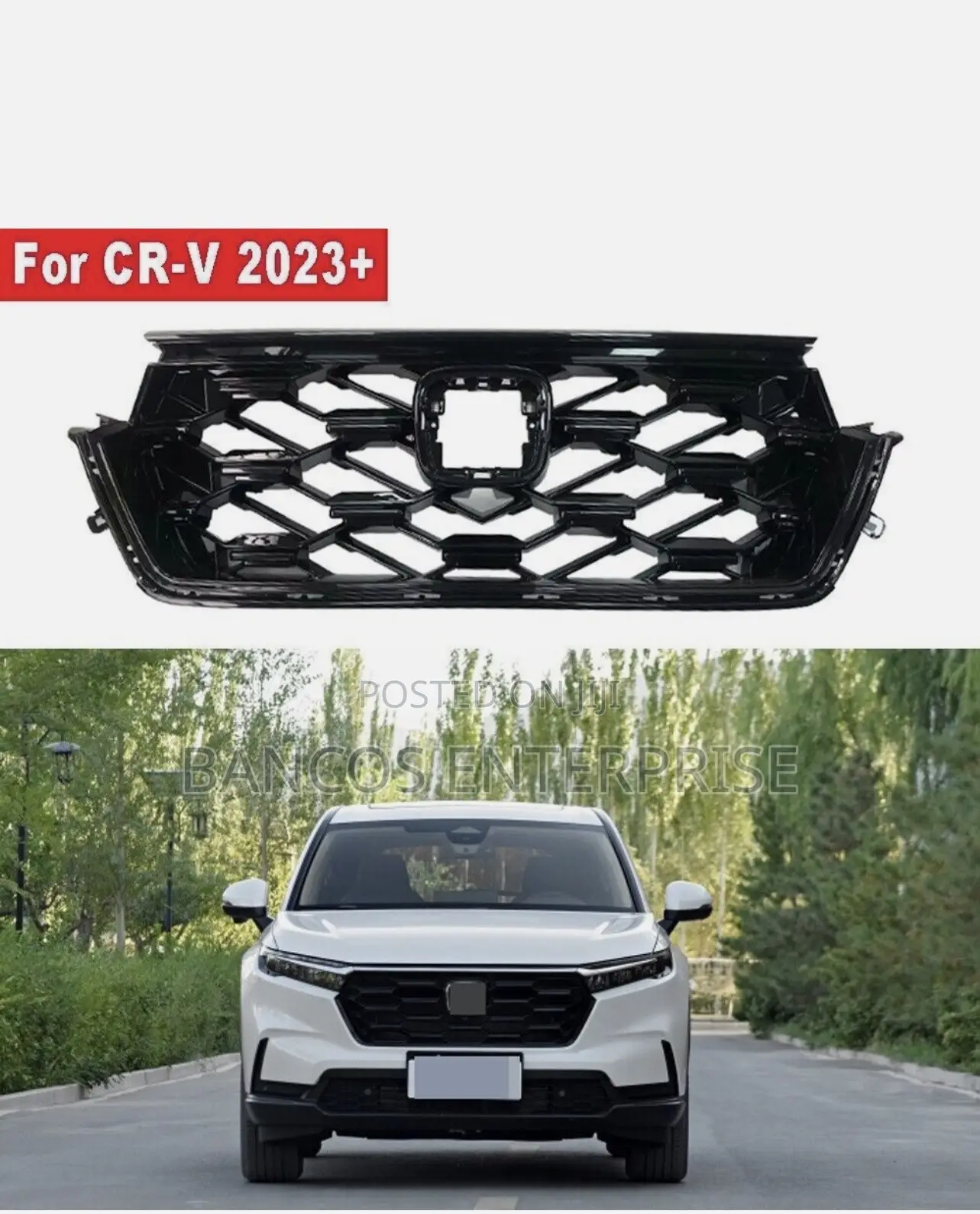 Honda Cr-v 2023-2024 Grossy Top Grille