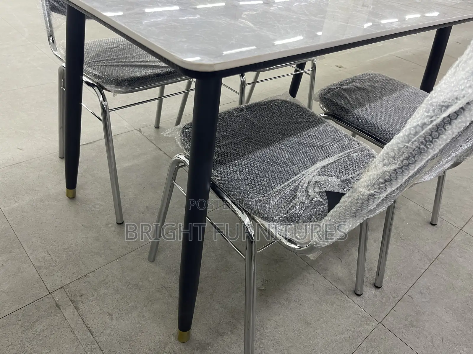 Dining Sets (Quality Marble Dining Table With Four Chairs)