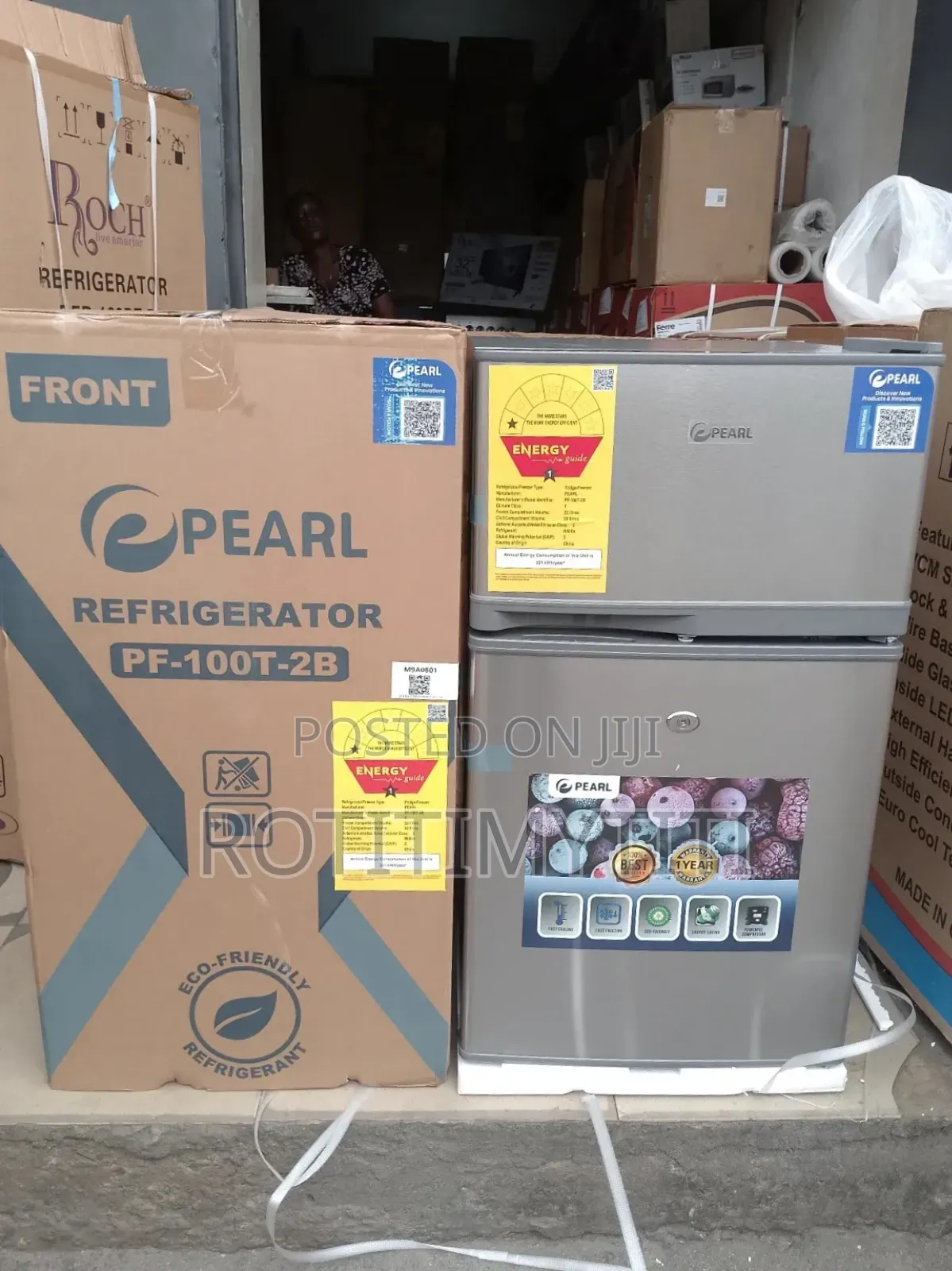 Very Simple Pearl Refrigerator Top Freezer 80 Liters