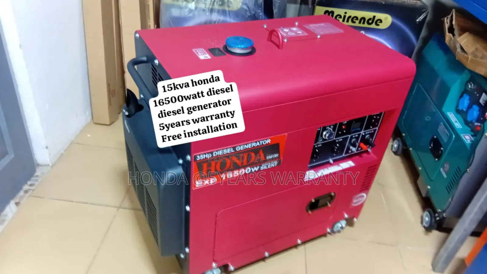 Quirky Energy Experts 15kva Honda 16500watt Generator 15kva