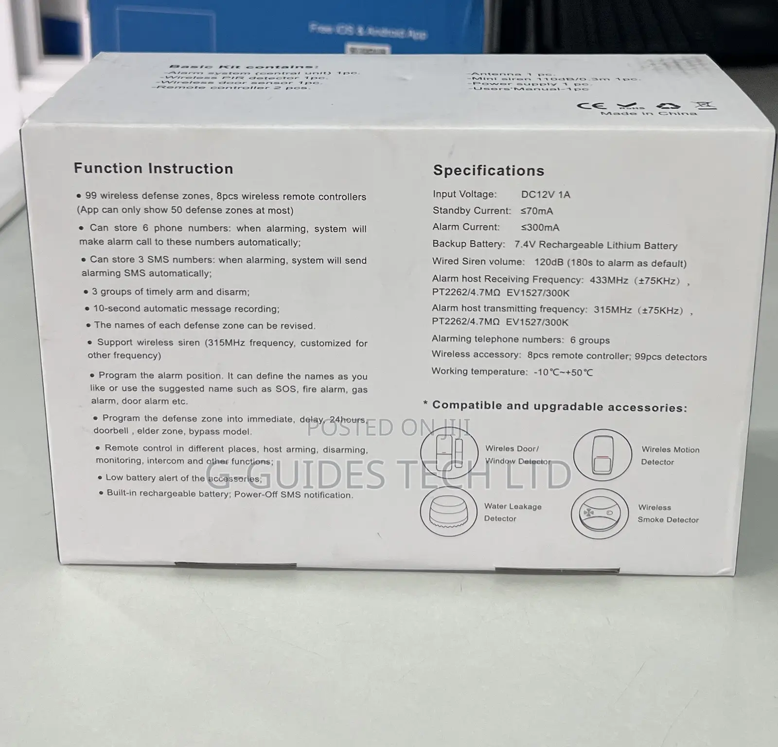Tuya Smart GSM Alarm System Wireless Home Security Dy-Gsm30a