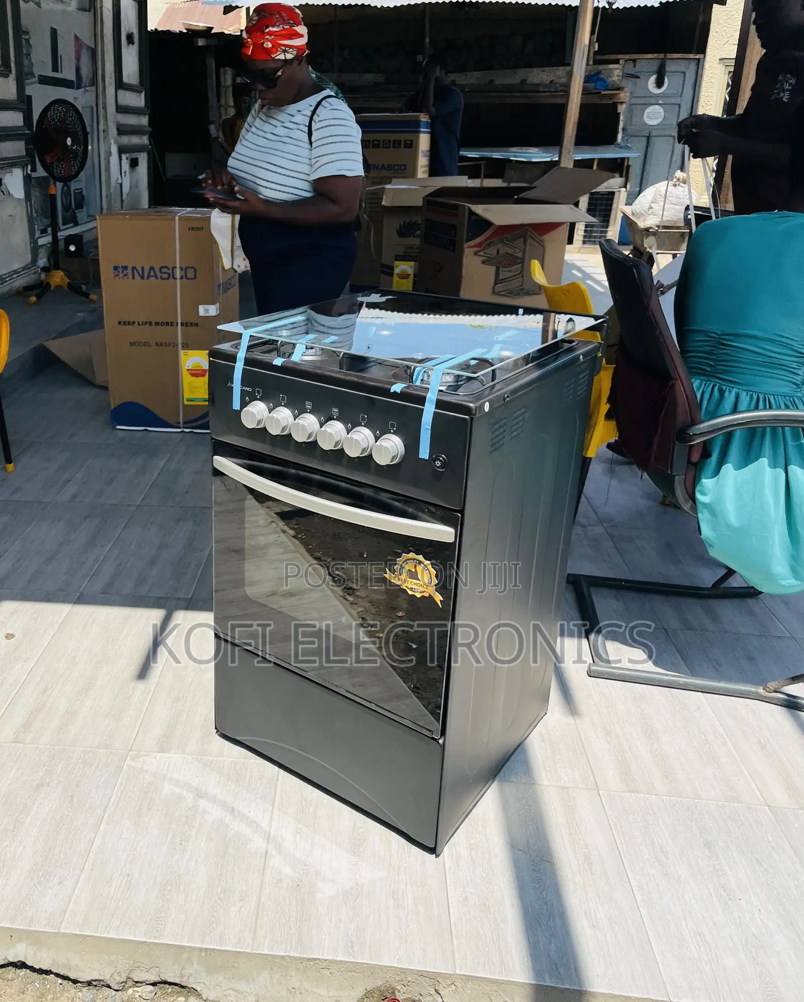 Shop Classic Volcano 50x50 Gas Oven 4 Burner(Black).
